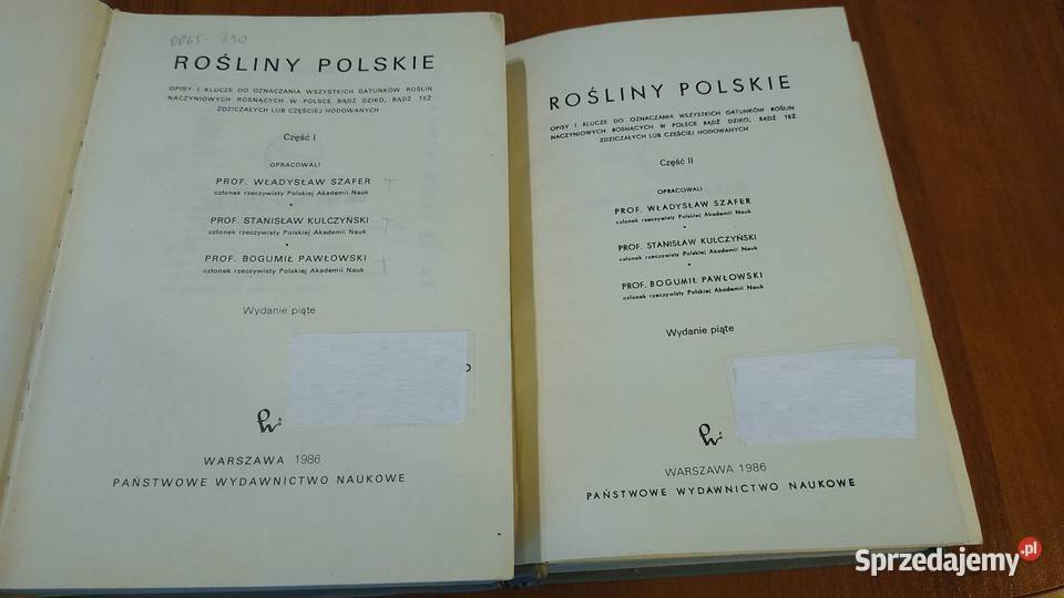 Rośliny polskie opisy i klucze do oznaczania Gdańsk sprzedam