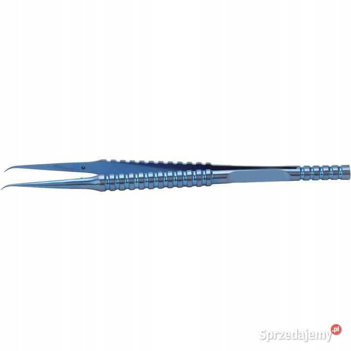 Pęseta Tytanowa Zagięta Długość 140 mm Szer 015 Ludźmierz