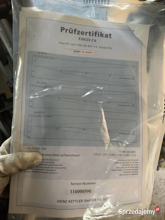 Rowerek Kettler Ergo C6 fitness rehabilitacyjny Wierzbna