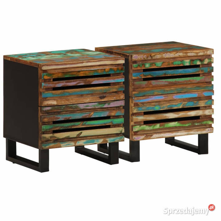 Szafka nocna 2 40x34x46 lite drewno odzyskane Warszawa
