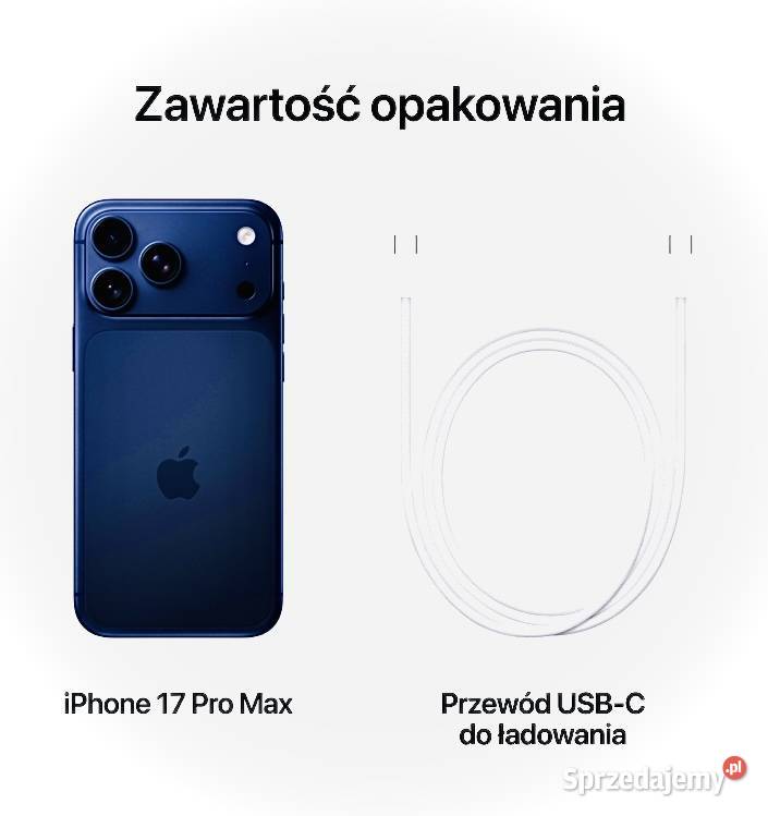 iPHONE 17 PRO 256 GB Blue Nowy Plombowany wprost Kielce