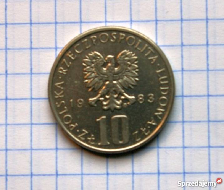 10 ZŁOTYCH 1983 POLSKA BOLESŁAW PRUS sprzedam