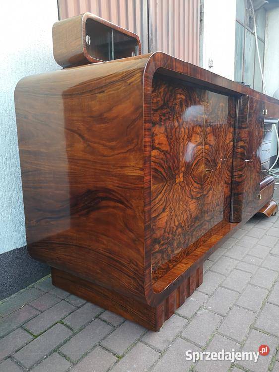 Bufet Komoda ARTDECO Unikat Orzech Politura wielkopolskie Swarzędz sprzedam