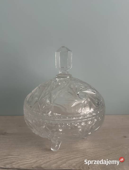 Bombonierka duża kryształ z lat 50tych