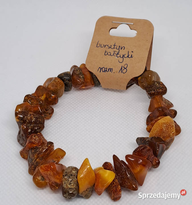 Bransoletka z bursztynu bursztyn bałtycki bryłki mazowieckie Warszawa