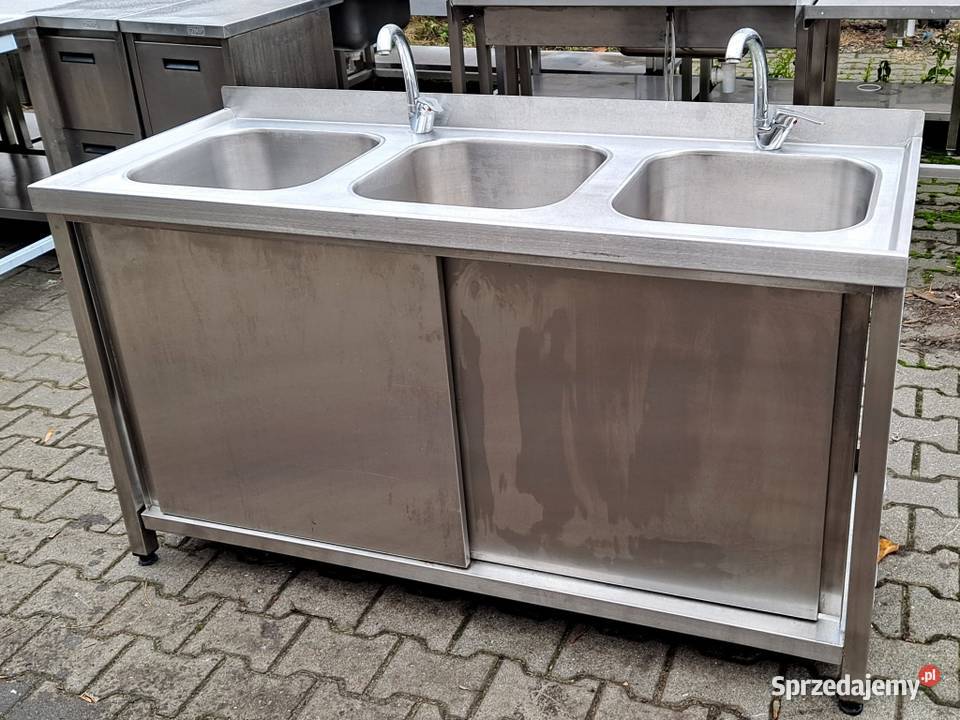 Zlew 3 Komorowy z Szafką Drzwi Suwane 1506085 Nowe Skalmierzyce