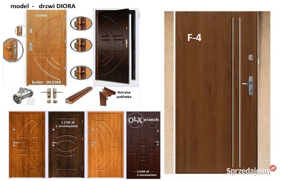 Drzwi z montażem zewnętrzne wewnątrzklatkowe Tychy