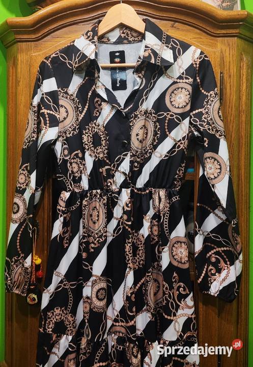 Długa luźna sukienka Góra zapinana na guziki sprzedam