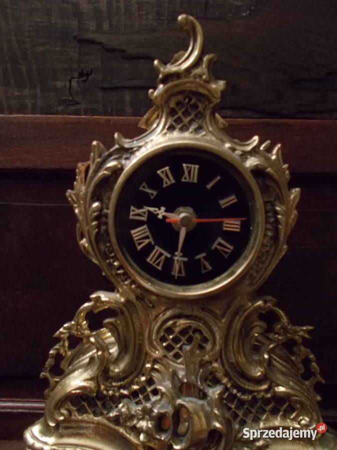 Zegar Mosiężny Kominkowy StojącyZłote Antyki zachodniopomorskie Szczecin