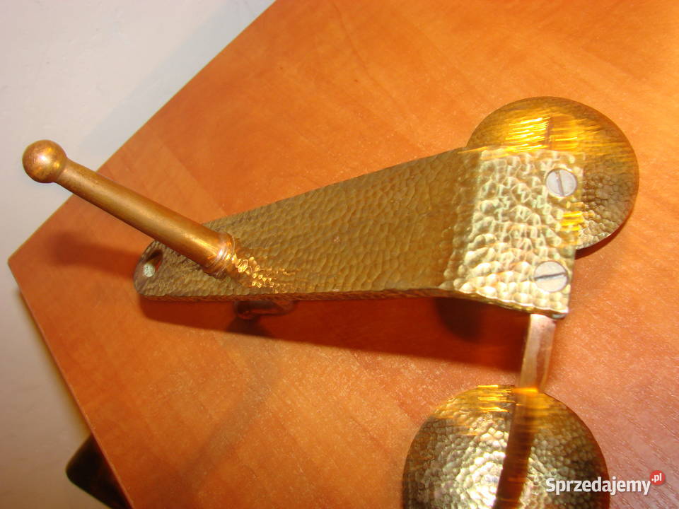 mosiężny świecznik Pruszcz Gdański