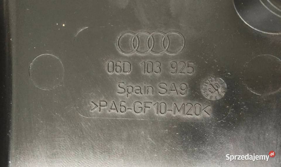 OSŁONA SILNIKA GÓRNA AUDI A4 B6 20 FSI 06D103925 Osłony silnika Działoszyce sprzedam