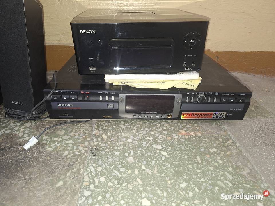 Denon amplituner Sony BluRay Philips podwójna Wzmacniacze i pokrewne Koszalin sprzedam