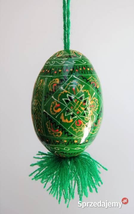 Stara pisanka drewniana wisząca malowana Ukraina Lublin sprzedam
