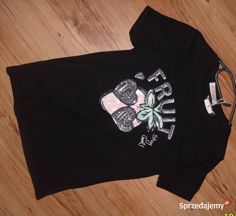 Jean Louis Francoise TSHIRT z cekinową Truskawką krótki Rawicz