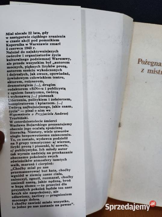 Pożegnanie z mistrzem Wacław Bojarski