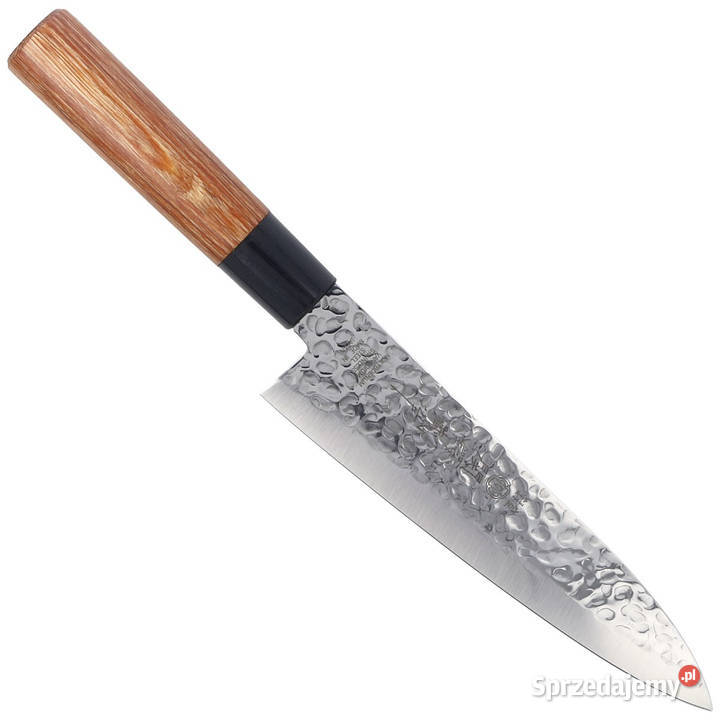 Nóż Tsubazo Gyuto Pakka Wood Tsuchime Daido 1K6 Warszawa