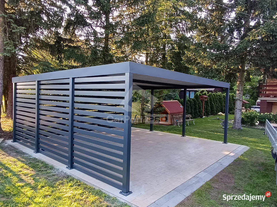 CarPort PREMIUM wiata samochodowa 6x6 dodatkowa