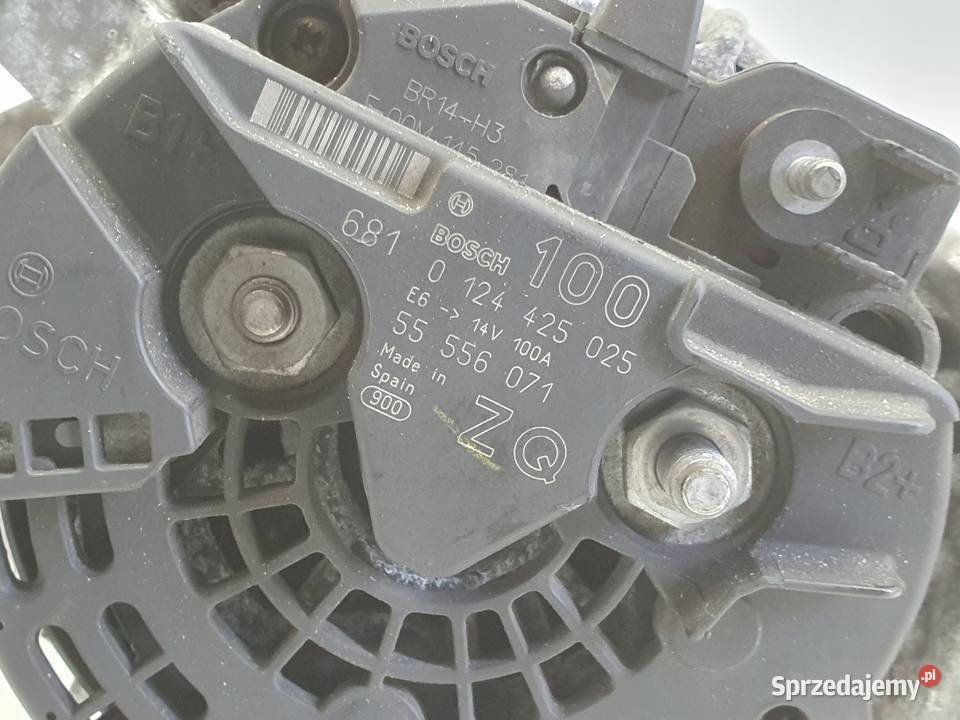 ALTERNATOR Opel Zafira A 18 16V 0124425025 100A Rudka