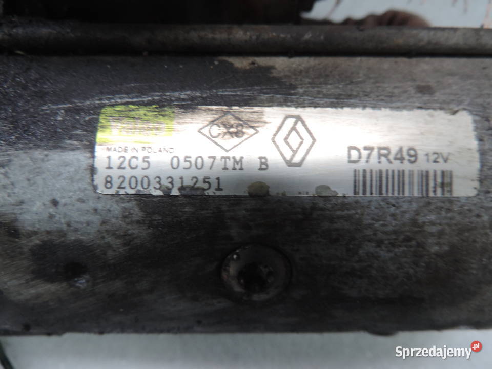 ROZRUSZNIK 19 DCI ESPACE LAGUNA 2 8200331251 układ elektryczny silnika Nowy Sącz sprzedam