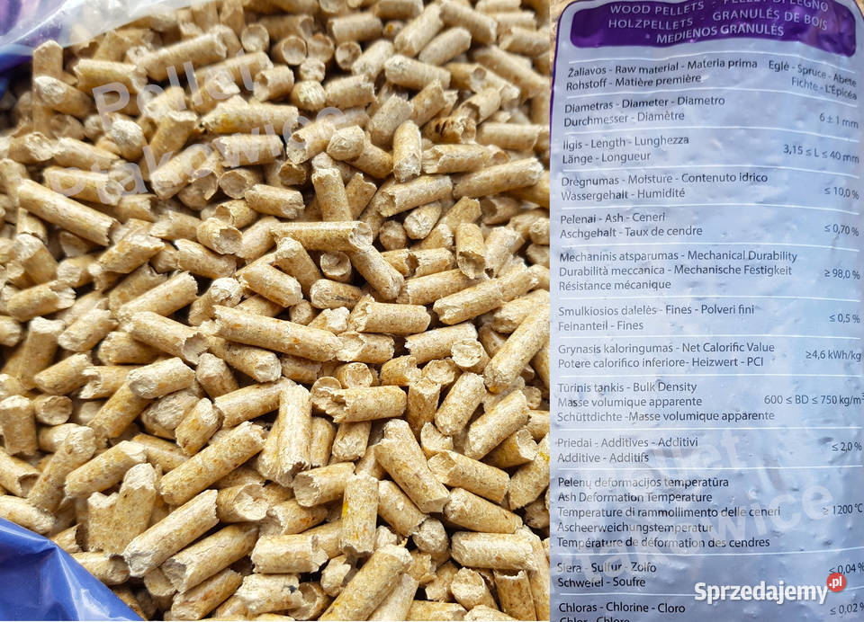 Pellet A1 White Litewski Śląsk drzewny opałowy śląskie Tarnowskie Góry
