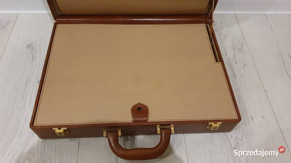 Walizka skórzana 45x33x10 łódzkie Łódź