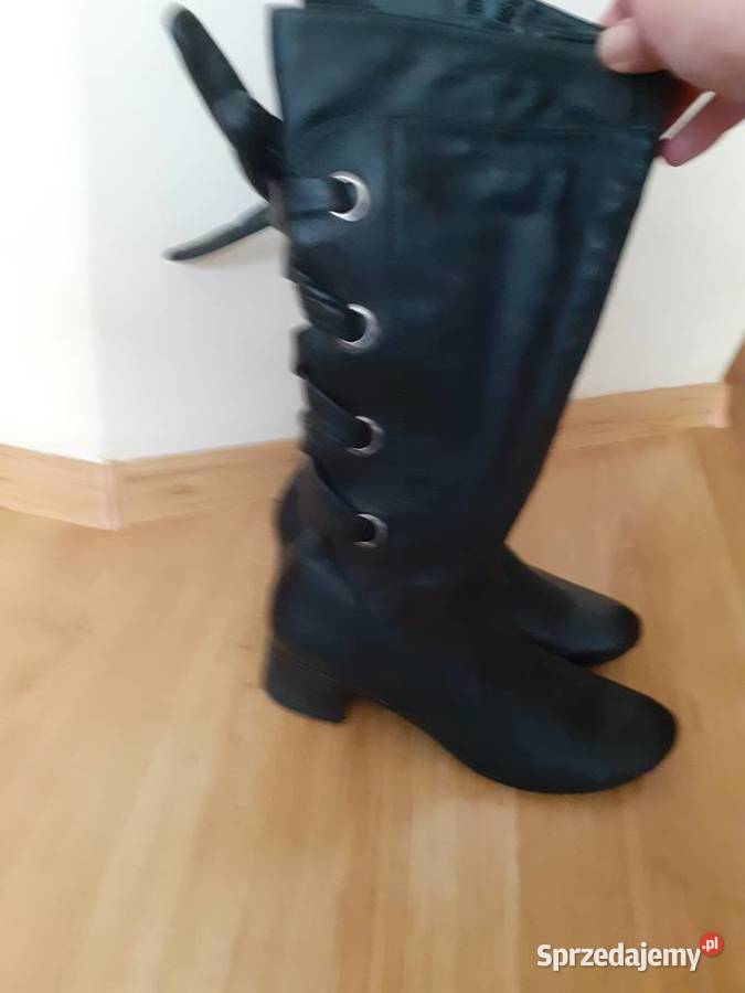 Kozaki skóra naturalna 24cm mazowieckie Siedlce
