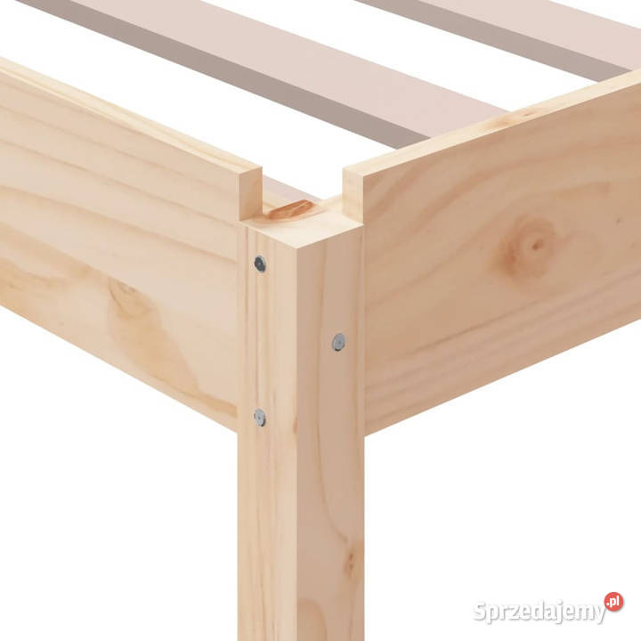 Łóżko sztaplowane lite drewno sosnowe 100x200 Warszawa