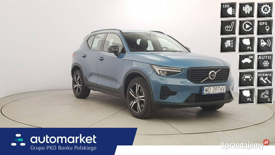 Volvo XC 40 B3 Plus Dark Z polskiego salonu wielofunkcyjna kierownica mazowieckie Warszawa
