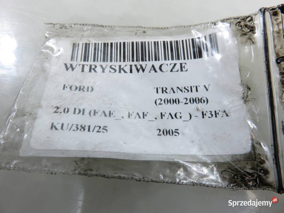 WTRYSKIWACZ FORD TRANSIT MK5 20 DI TJBB02601D Wtryskiwacze