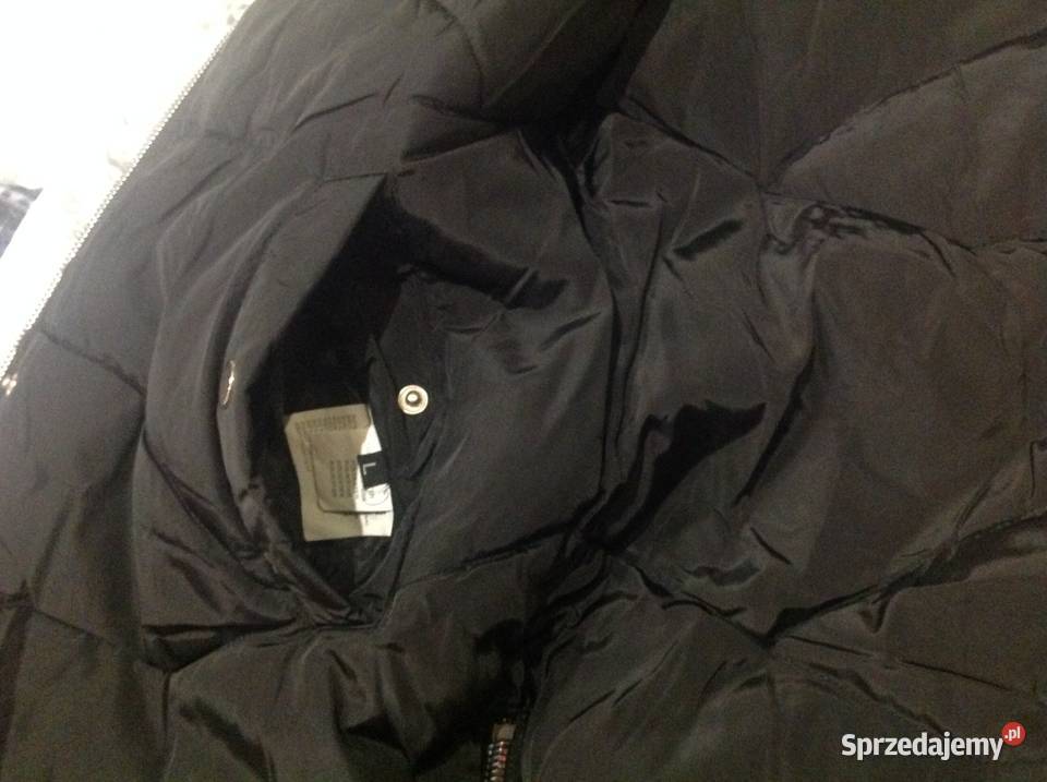 Kurtka Płaszcz Dwustronny Damski r L Srebrna szary/srebrny lubuskie Nowa Sól