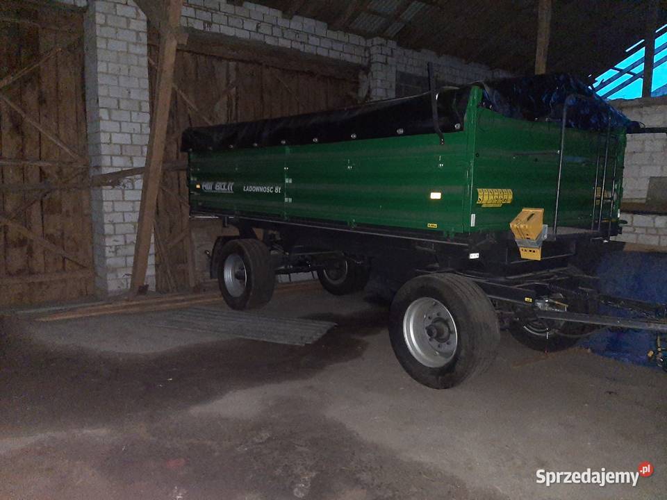 Przyczepa HW 8011 3 stronny wywrot Ładowność 810 Aleksandrów Łódzki sprzedam