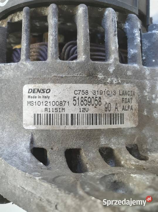 ALTERNATOR Fiat Bravo II 19 JTD 90A 51859058 Chełm