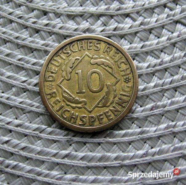 Niemcy Weimar 10 Reichspfennig 1924r A