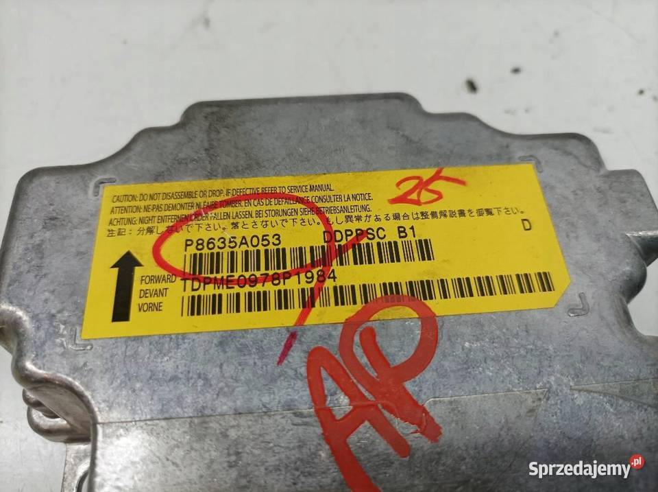 MODUŁ AIR BAG KLIMY KPL P8635A053 7820A209 osobowe