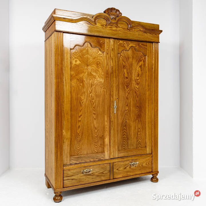 Szafa Ludwik Filip jesion lity antyk stara wielkopolskie Swarzędz sprzedam
