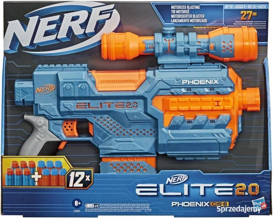 Pistolet Na Strzałki Nerf Elite 20 Wyrzutnia Brzozów