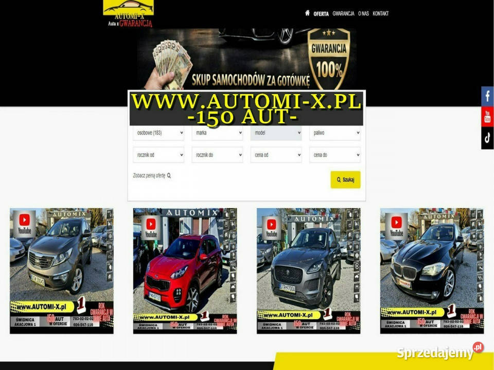 Kia Sportage GT I właściciel 16 Benzyna177 asystent pasa ruchu Świdnica