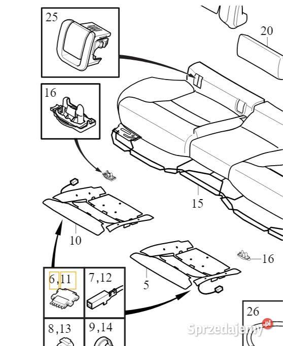VOLVO S90 V90 II modul podgrzewania kanapy OE dolnośląskie Bielany Wrocławskie