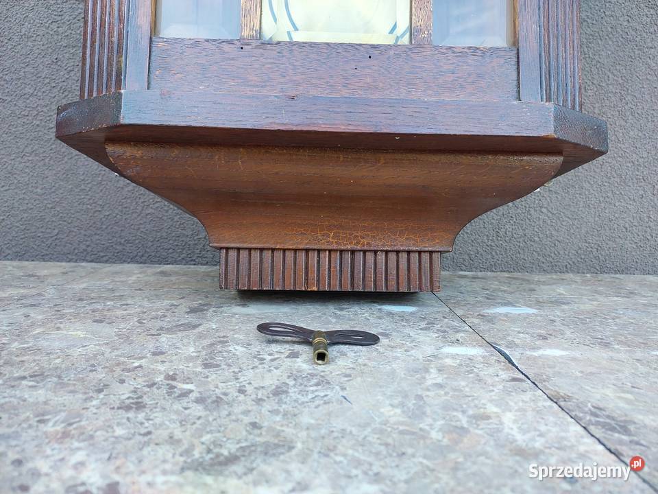 176 Stary zegar ścienny HAU przedwojenny sprawny Tczew