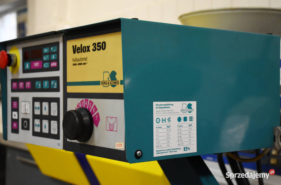 21 BERG SCHMID VELOX 350 HA półautomatyczna Produkcja Katowice sprzedam