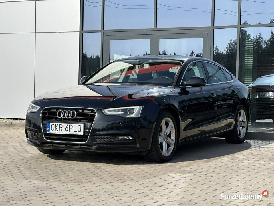 Audi A5 Sportback LED Bixenon Grzane fotele czarny opolskie Kąty Opolskie