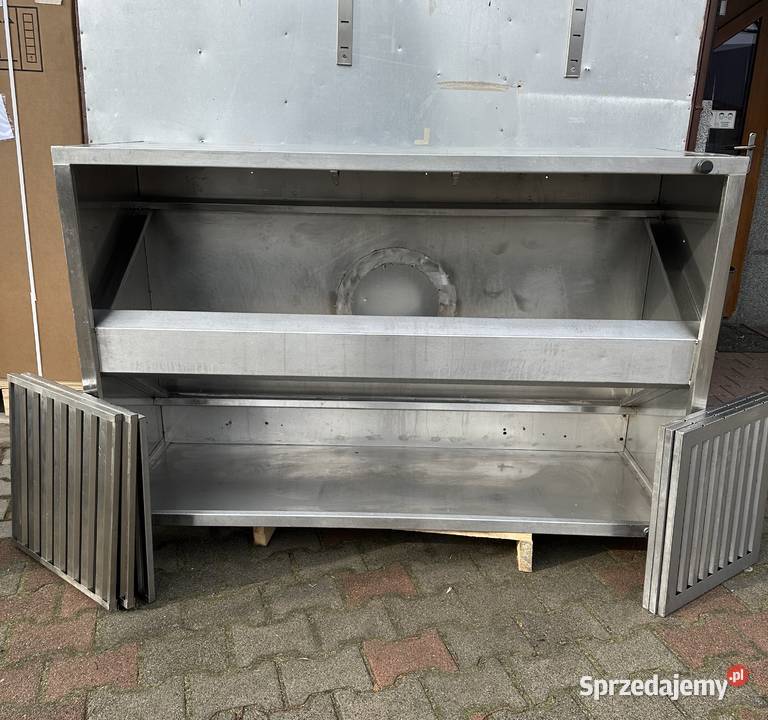 Okap gastronomiczny z łapaczami tłuszczu Słupia Kapitulna