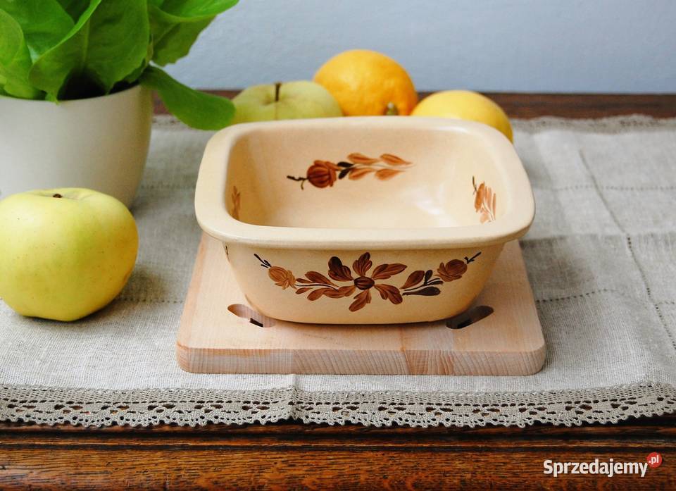 Kamionkowe naczynie żaroodporne ręcznie malowane Lublin sprzedam