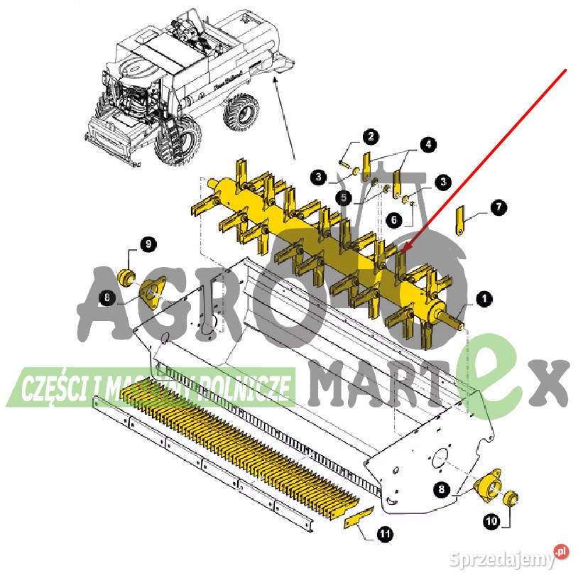 84079093 84440401 WIRNIK WAŁ SIECZKARNI CNH dolnośląskie
