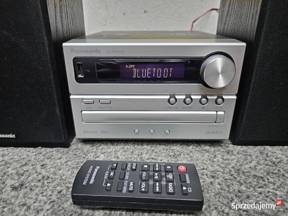 Wieża PANASONIC SCPM250 Bluetooth USB wysyłka 15 Kraków