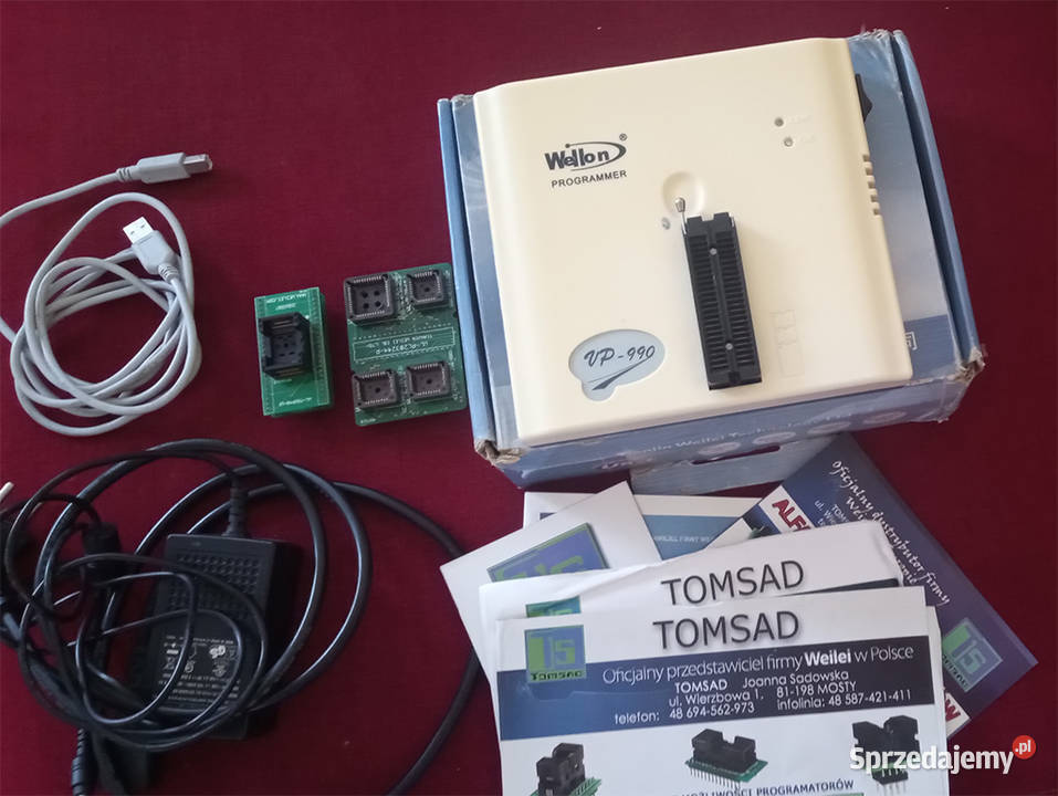Programator Wellon VP990 adaptery TSOP48 i PLCC sprzedam