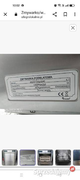 Sonda czujnik temperatury zmywarka Stalgast Młynki