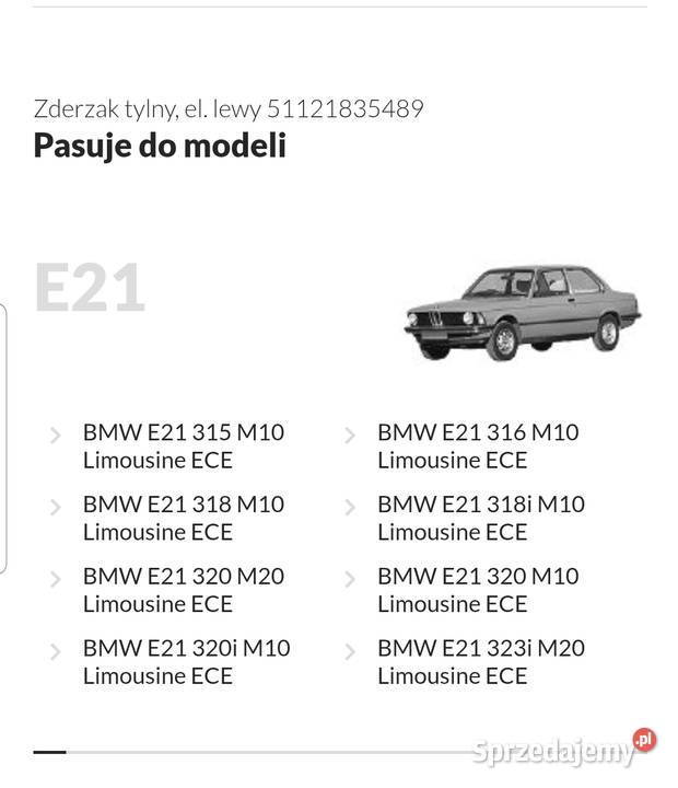 Zderzak tylny element lewy do BMW e21 Pozostałe mazowieckie Warszawa sprzedam