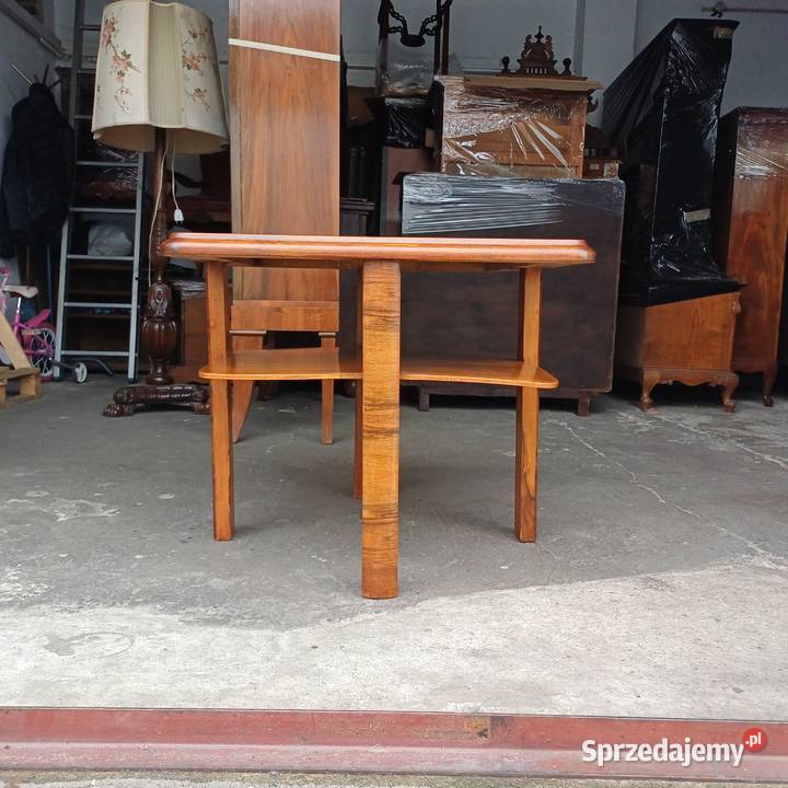 Stolik szachowy intarsjowany w stylu ArtDeco Meble Suchorzew sprzedam