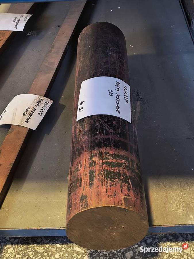 Wałek miedziany pręt miedź fi 120 52 małopolskie Szczucin